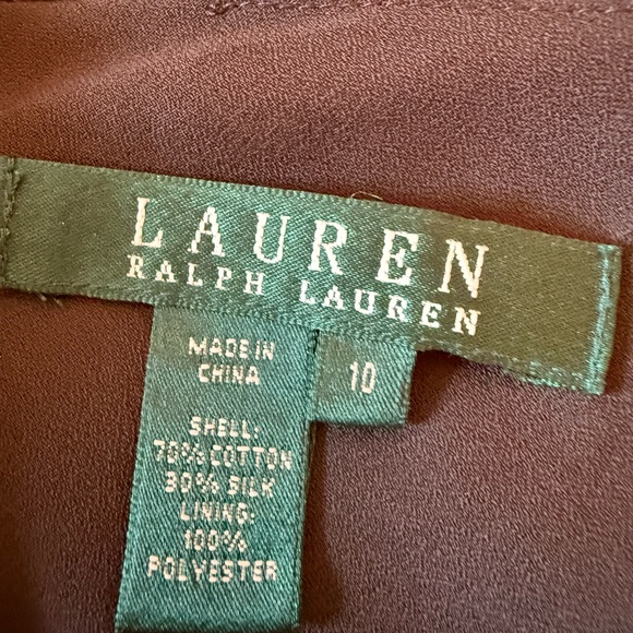 Lauren Ralph Lauren Brown Patterned A-Line Skirt - Picture 3 of 6